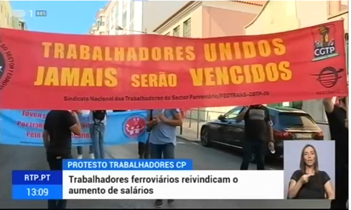 Greve na CP e na Infraestruturas de Portugal em 8 de Outubro